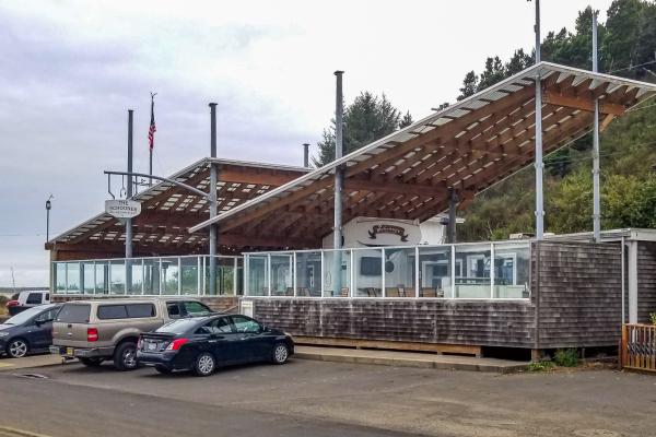 Exterior of Schooner Restaurant in Netarts OR