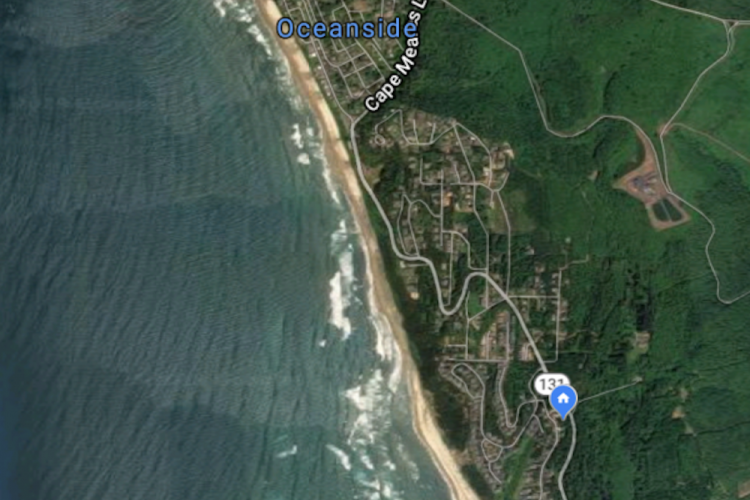 map image of Oceanside to Netarts Hike